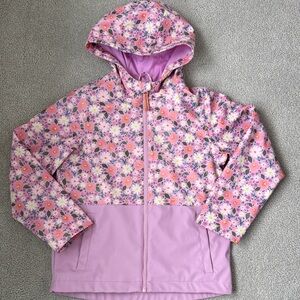 Cat & Jack Lavender Floral Rain Coat